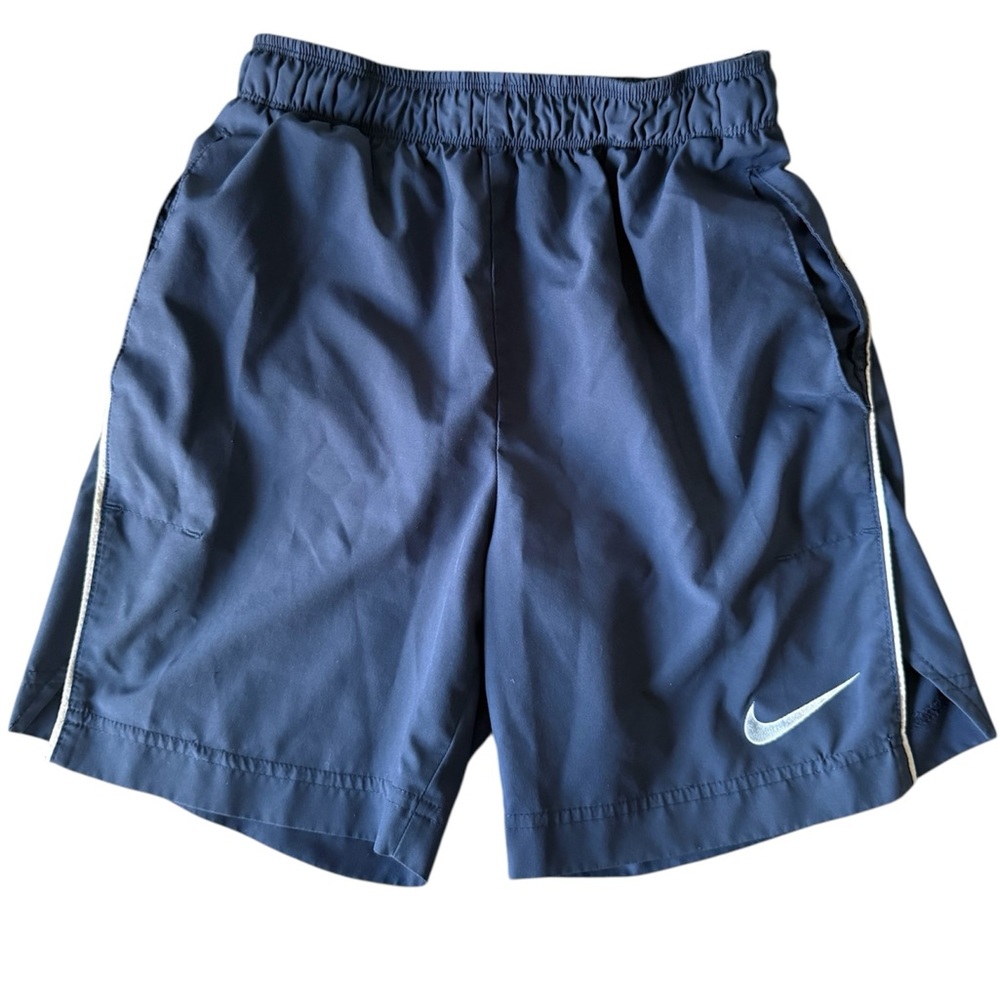Nike Youth Boys Navy Dri-Fit Athletic Training Sport Shorts